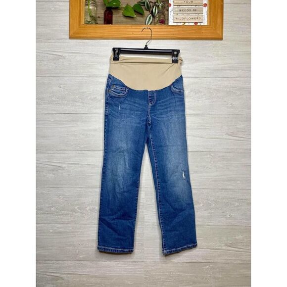 Indigo Blue  Maternity Capris - Picture 1 of 6